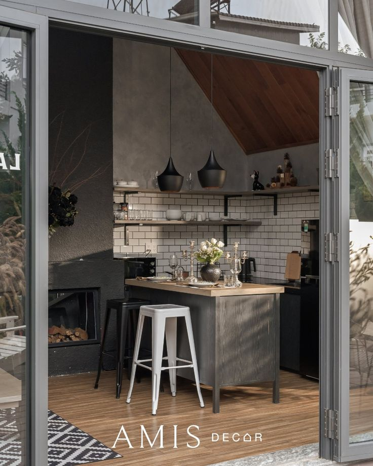 phòng bếp trang trí theo phong cách Châu Âu