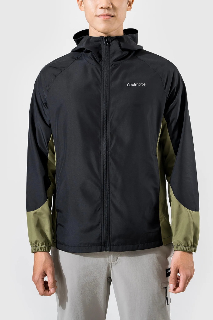 Áo khoác Coolmate gió thể thao phối màu