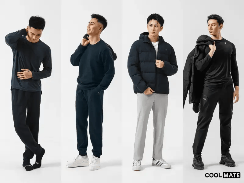 Phối màu quần áo nam - Coolmate