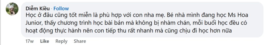 phản hồi của trung tâm Ielts uy tín tại hà nội - ILA ielt
