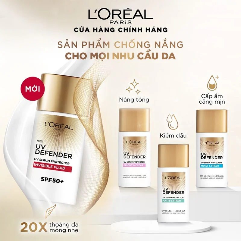 Kem Chống Nắng L'Oreal chống nắng cho mọi loại da 
